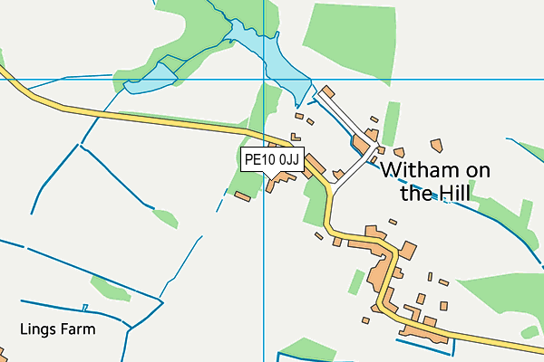 Witham Hall School map (PE10 0JJ) - OS VectorMap District (Ordnance Survey)
