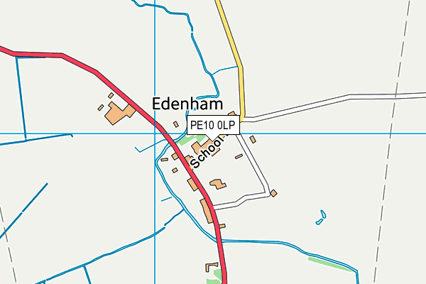 The Edenham Church of England School map (PE10 0LP) - OS VectorMap District (Ordnance Survey)