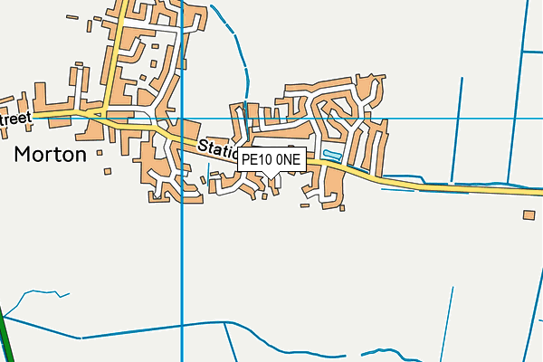 PE10 0NE map - OS VectorMap District (Ordnance Survey)