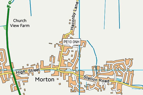 PE10 0NH map - OS VectorMap District (Ordnance Survey)