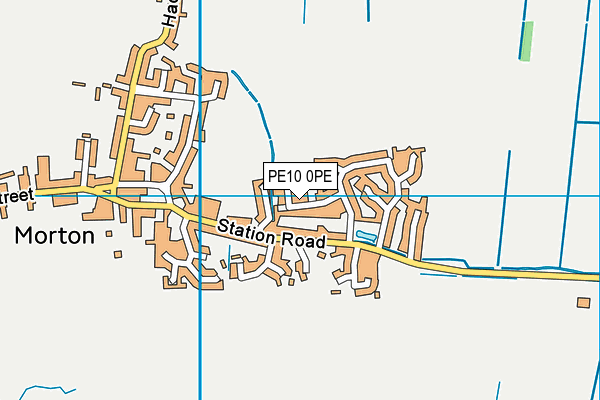PE10 0PE map - OS VectorMap District (Ordnance Survey)