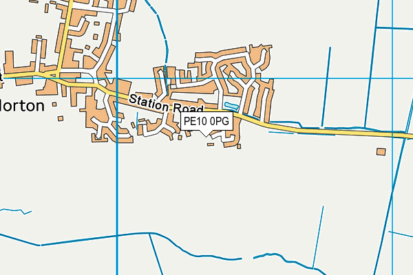 PE10 0PG map - OS VectorMap District (Ordnance Survey)
