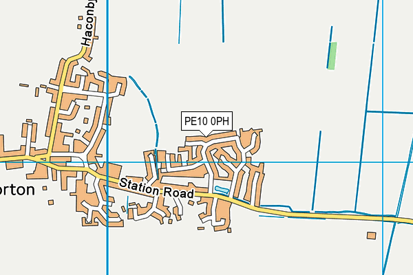 PE10 0PH map - OS VectorMap District (Ordnance Survey)