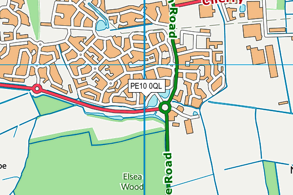 PE10 0QL map - OS VectorMap District (Ordnance Survey)