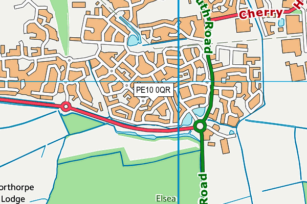 PE10 0QR map - OS VectorMap District (Ordnance Survey)