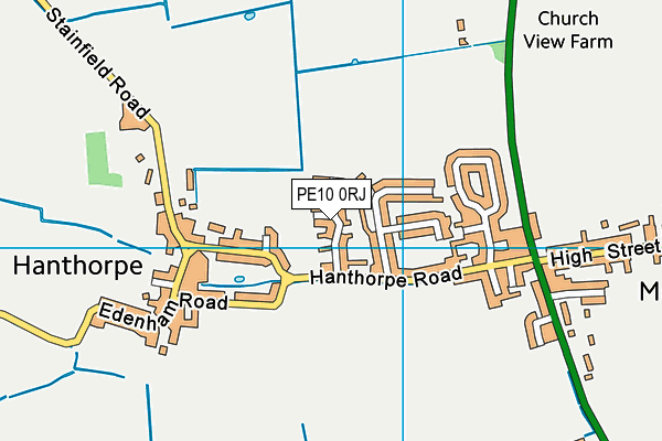 PE10 0RJ map - OS VectorMap District (Ordnance Survey)