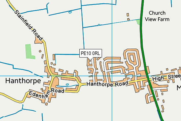 PE10 0RL map - OS VectorMap District (Ordnance Survey)