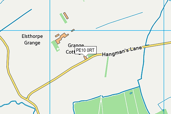 PE10 0RT map - OS VectorMap District (Ordnance Survey)