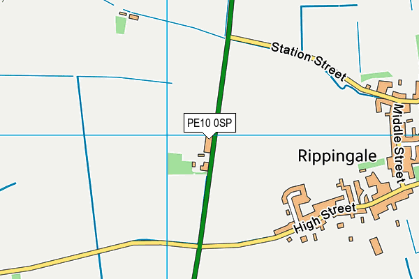 PE10 0SP map - OS VectorMap District (Ordnance Survey)