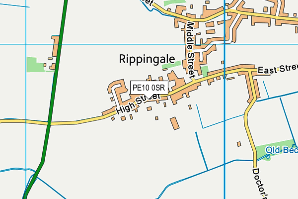 Map of THE BULL RIPPINGALE 2023 LTD at district scale