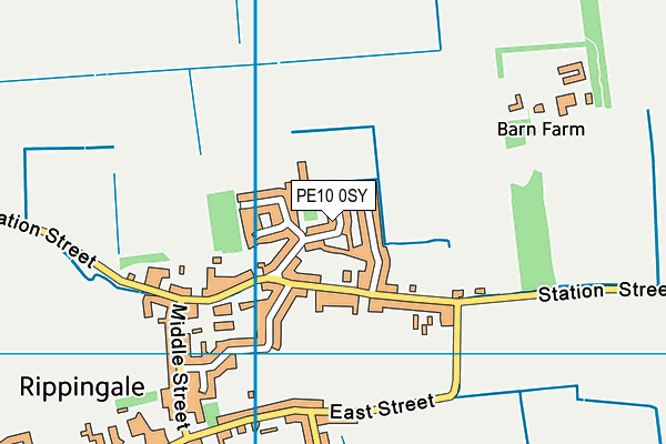 PE10 0SY map - OS VectorMap District (Ordnance Survey)