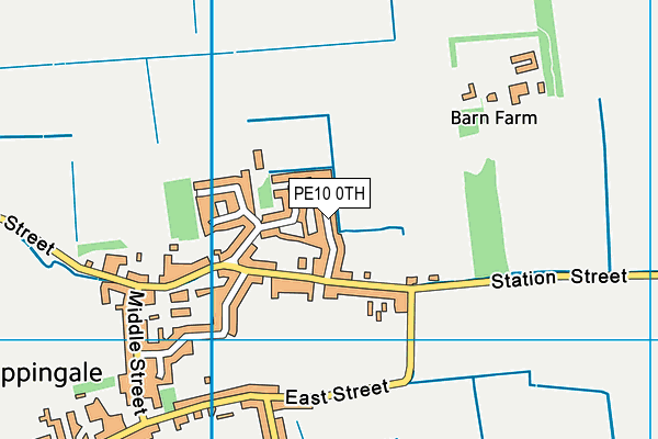PE10 0TH map - OS VectorMap District (Ordnance Survey)