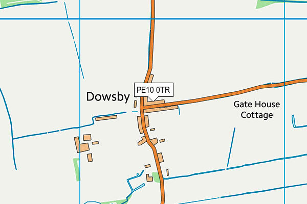 PE10 0TR map - OS VectorMap District (Ordnance Survey)