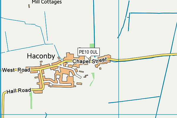 PE10 0UL map - OS VectorMap District (Ordnance Survey)