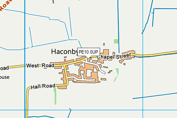 PE10 0UP map - OS VectorMap District (Ordnance Survey)