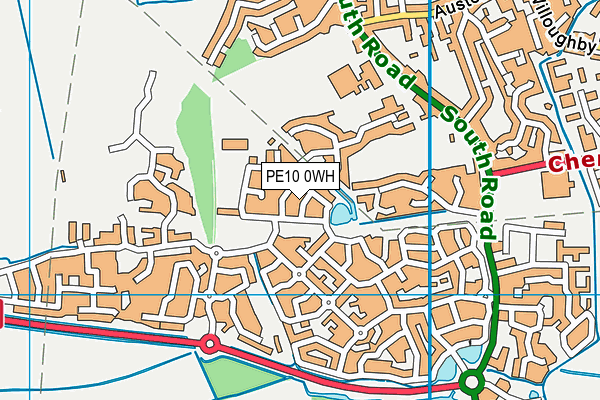 PE10 0WH map - OS VectorMap District (Ordnance Survey)