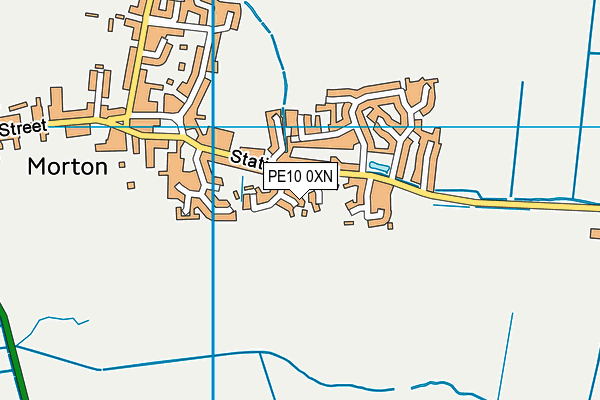 PE10 0XN map - OS VectorMap District (Ordnance Survey)