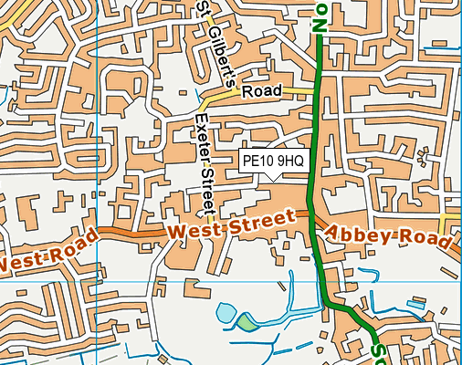 PE10 9HQ map - OS VectorMap District (Ordnance Survey)