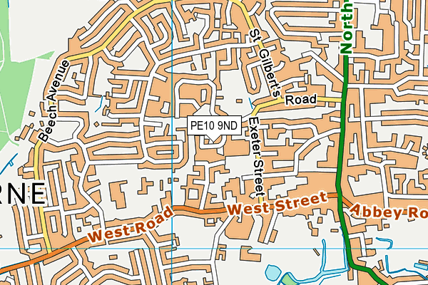 PE10 9ND map - OS VectorMap District (Ordnance Survey)