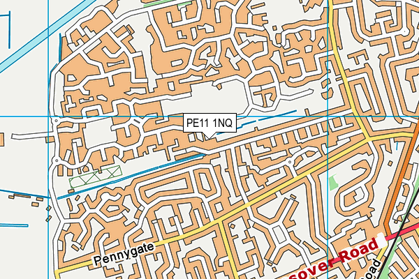 PE11 1NQ map - OS VectorMap District (Ordnance Survey)