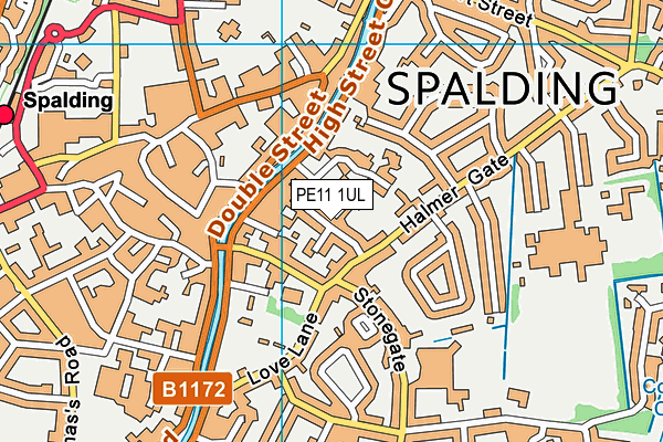 PE11 1UL map - OS VectorMap District (Ordnance Survey)