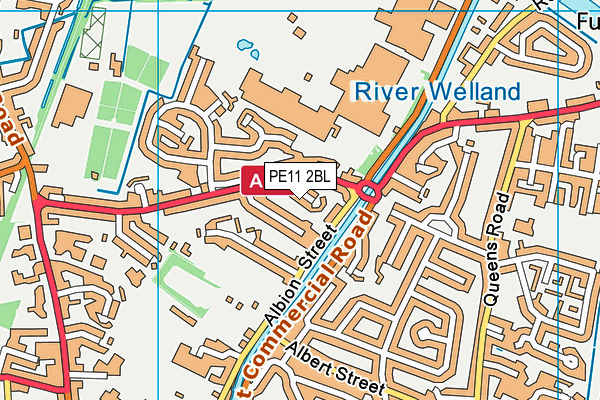 PE11 2BL map - OS VectorMap District (Ordnance Survey)