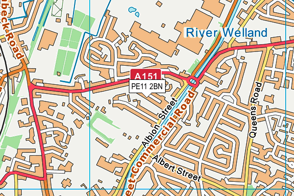 PE11 2BN map - OS VectorMap District (Ordnance Survey)