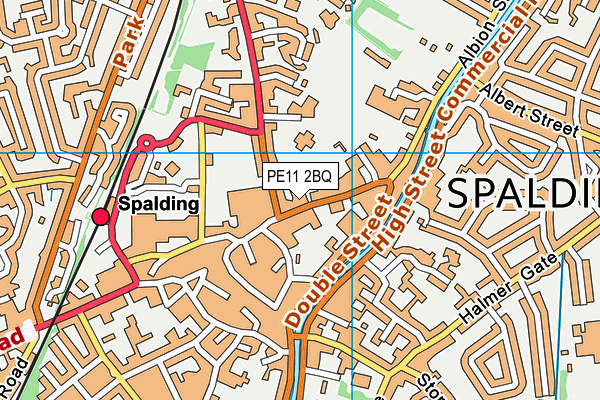 PE11 2BQ map - OS VectorMap District (Ordnance Survey)