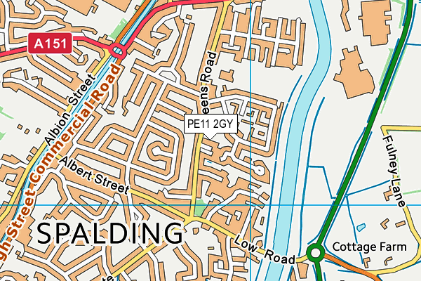 PE11 2GY map - OS VectorMap District (Ordnance Survey)