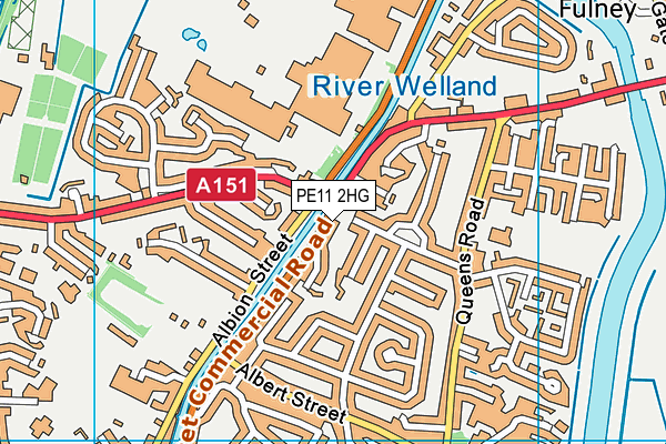 PE11 2HG map - OS VectorMap District (Ordnance Survey)