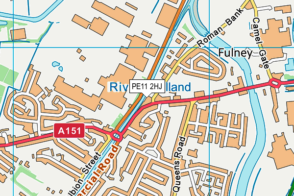 PE11 2HJ map - OS VectorMap District (Ordnance Survey)