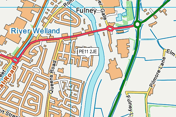 PE11 2JE map - OS VectorMap District (Ordnance Survey)