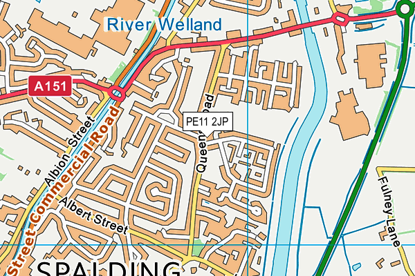 PE11 2JP map - OS VectorMap District (Ordnance Survey)