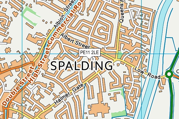 PE11 2LE map - OS VectorMap District (Ordnance Survey)