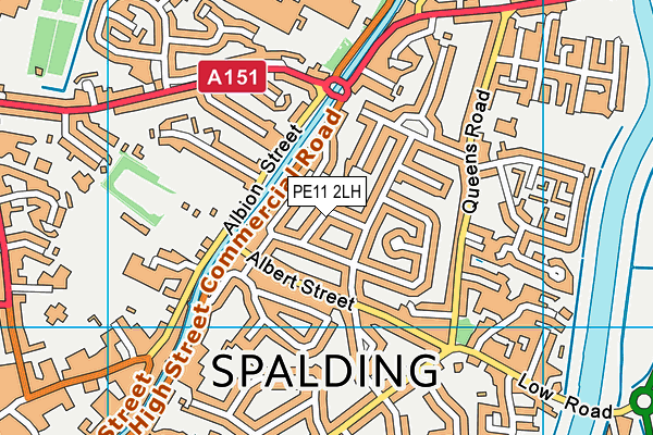 PE11 2LH map - OS VectorMap District (Ordnance Survey)