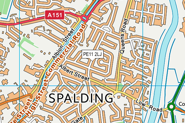 PE11 2LJ map - OS VectorMap District (Ordnance Survey)