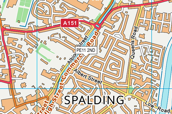 PE11 2ND map - OS VectorMap District (Ordnance Survey)