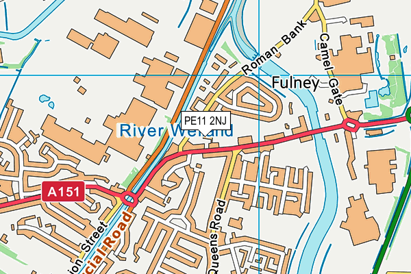 PE11 2NJ map - OS VectorMap District (Ordnance Survey)