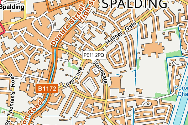 PE11 2PQ map - OS VectorMap District (Ordnance Survey)