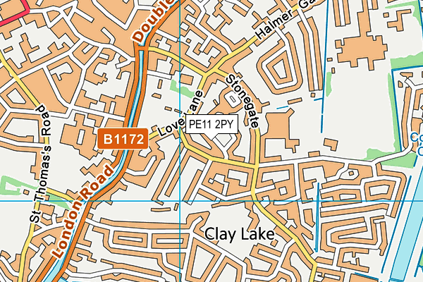 PE11 2PY map - OS VectorMap District (Ordnance Survey)