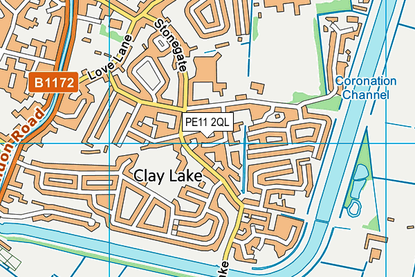 PE11 2QL map - OS VectorMap District (Ordnance Survey)