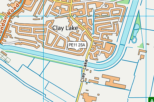 PE11 2SA map - OS VectorMap District (Ordnance Survey)