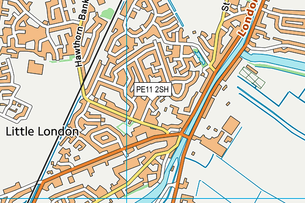 PE11 2SH map - OS VectorMap District (Ordnance Survey)