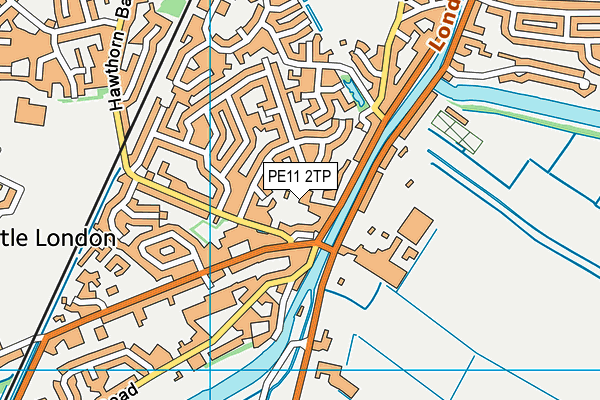 PE11 2TP map - OS VectorMap District (Ordnance Survey)