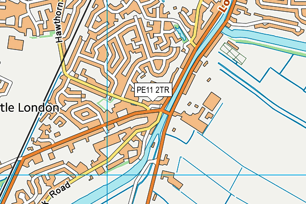 PE11 2TR map - OS VectorMap District (Ordnance Survey)