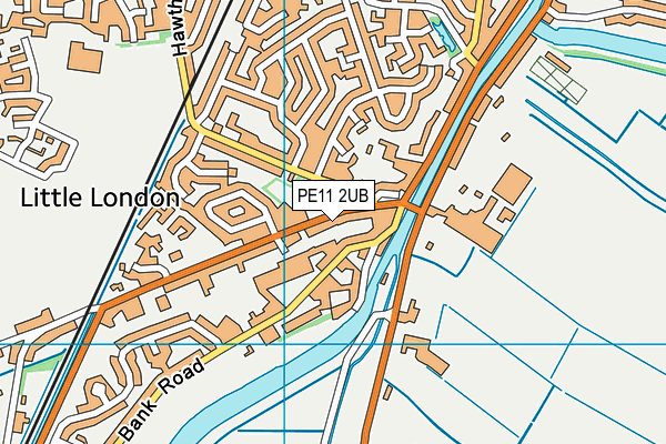 PE11 2UB map - OS VectorMap District (Ordnance Survey)