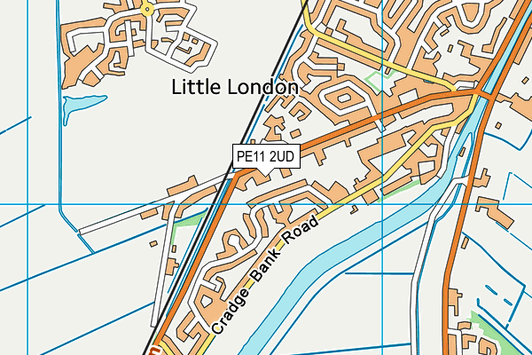 PE11 2UD map - OS VectorMap District (Ordnance Survey)