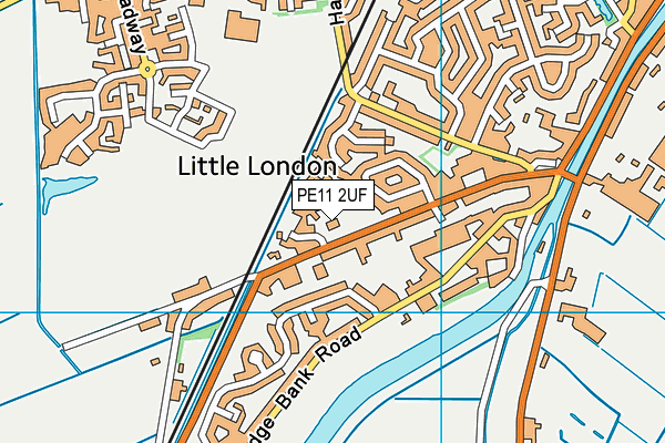 PE11 2UF map - OS VectorMap District (Ordnance Survey)