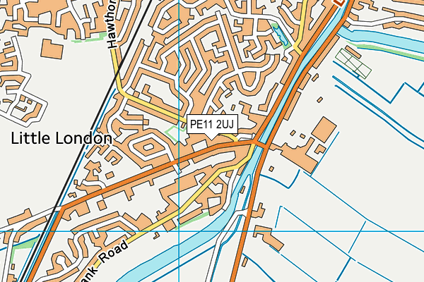 PE11 2UJ map - OS VectorMap District (Ordnance Survey)