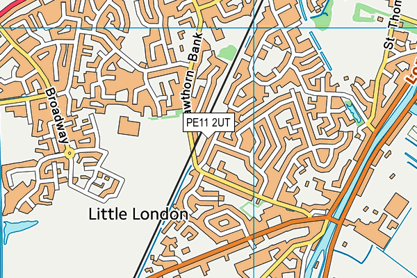 PE11 2UT map - OS VectorMap District (Ordnance Survey)